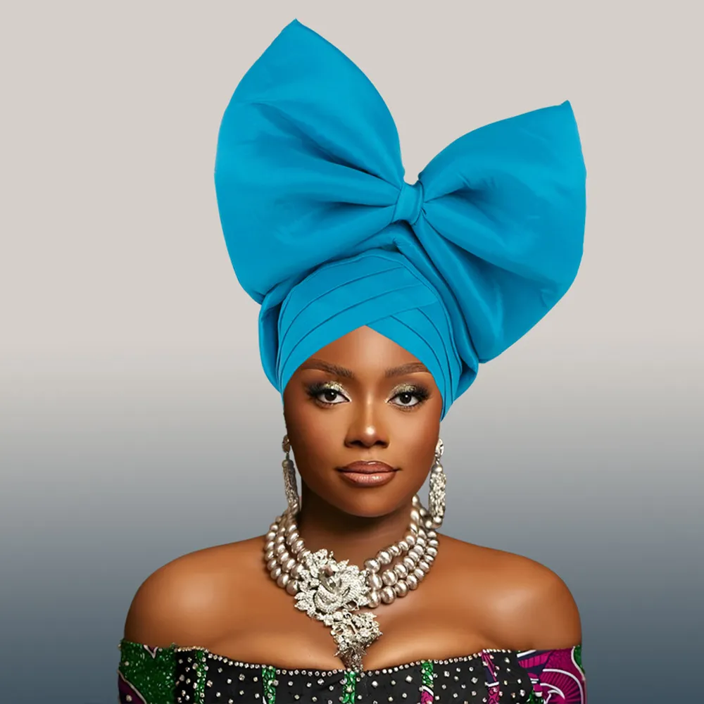 Hot Selling Headwear Wedding New Style Big Bow Headscarf Baotou Hat Xiyintemu_voghion.com