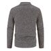 Men’s Trendy Knit Cardigan Jacket - Lightweight Open Front Sweater Coat For Spring & Autumn (Dark Gray, S-XXL)_voghion.com