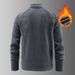 Autunm Winter Polar Fleece Sweatshirt For Men Thick Warm Stand Up Collar Half Zip Casual Base Layer Man Long Sleeve Fleece Top_voghion.com