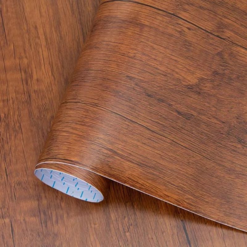 Wood Grain Sticker Waterproof Desktop Cabinet Furniture Renovation Self-Adhesive Film Wallpaper_voghion.com