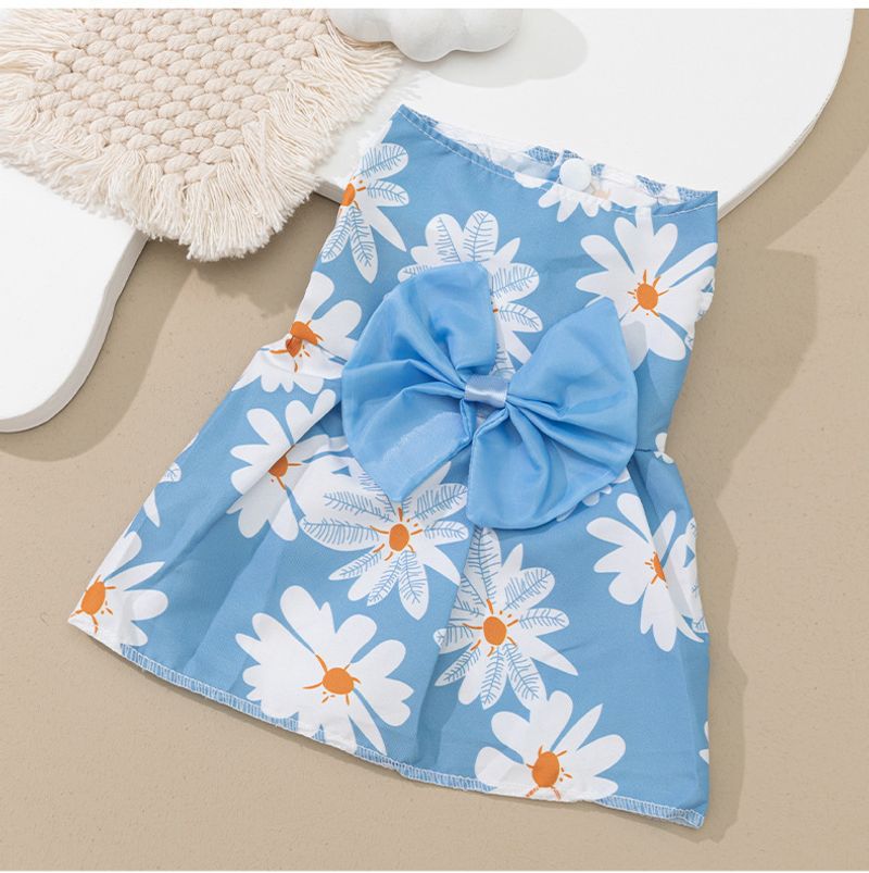 Pet Dog Cat Print Cartoon Cute Princess Dress_voghion.com
