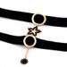 Choker Short Collarbone Chain Collar Women's Strap Neck Accessories Sexy Black Wide Edged Internet Famous Necklace_voghion.com