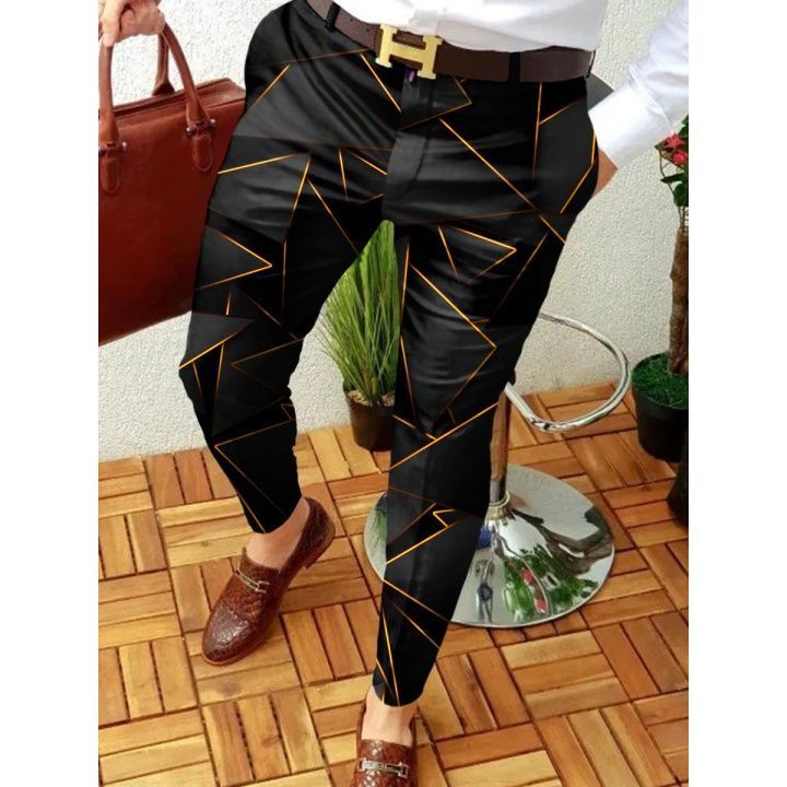 2022 Spring and Autumn Men's Fashion Printed Pants_voghion.com