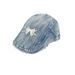 Bow Design Front Brim Hat Women's Washed Cool Girl Cowboy Hat Shade Duck Tongue Beret_voghion.com