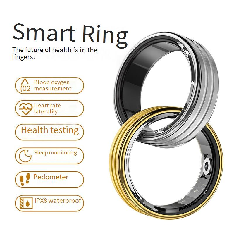 Rings New Smart Ring Heart Rate Blood Oxygen Sleep Health Monitoring Waterproof Smart Ring Multi Sports Mode_voghion.com