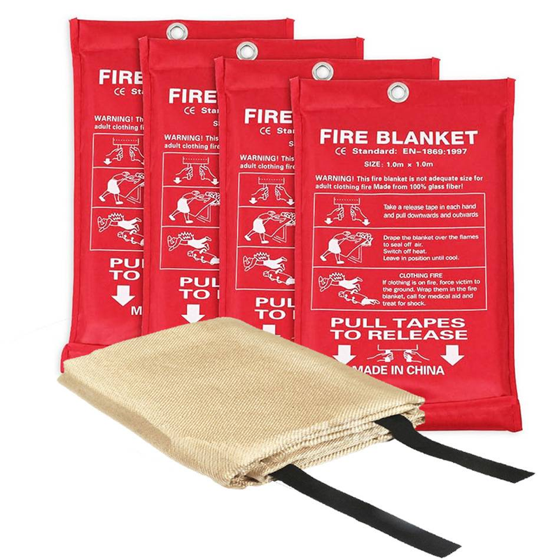 2-teilige Schweißdecke - Hochleistungs-hitzebeständiges Fiberglasgewebe, geeignet für Hochtemperatur-Isolierdecken für Camping und Grillen_voghion.com