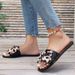 Women's New summer Korean version of the bow crystal jelly sandals fashionable flat transparent outer wear non slip beach flip flops_voghion.com