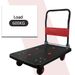 Ultra-silent Trolley With 360-degree Rotating Wheels, Foldable Trolley Handling And Storage, Suitable For Factories And Workshops, Can Carry 661.39LB Silent Trolley (black)_voghion.com