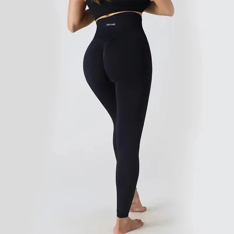NCLAGEN Impact Women's High Waist Seamless Sports Yoga Pants Low Ribbed Fiess Sportswear Scrunch Bum Tights_voghion.com