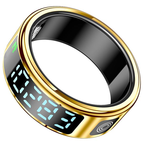 Smart Aktivitéitstracker Neien SR08 Bildschierm Display Touch Smart Ring Gesondheet Bewegung Schlof Iwwerwaachung Häerzfrequenz Blutt Sauerstoff Ring_voghion.com