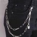 Men's Punk Style Multi-Layer Chain Jeans Accessory, Vintage Lock Design Waist Chain For Stylish Outfits_voghion.com