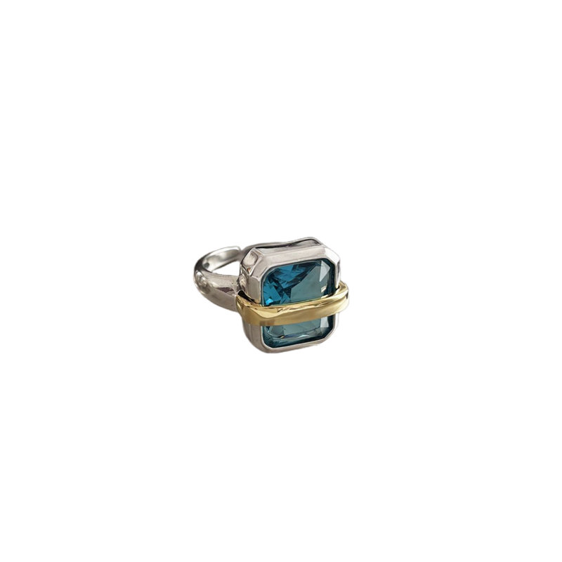S925 sterlingsølv Paris kærlighedsring kvindelige ins tide niche design ny kold vind åbning pegefinger ring_voghion.com