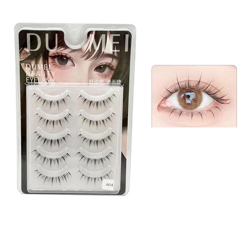 10 Pairs Of A Series False Eyelashes Full Natural Simulation False Eyelashes Beginners One Piece False Eyelashes_voghion.com