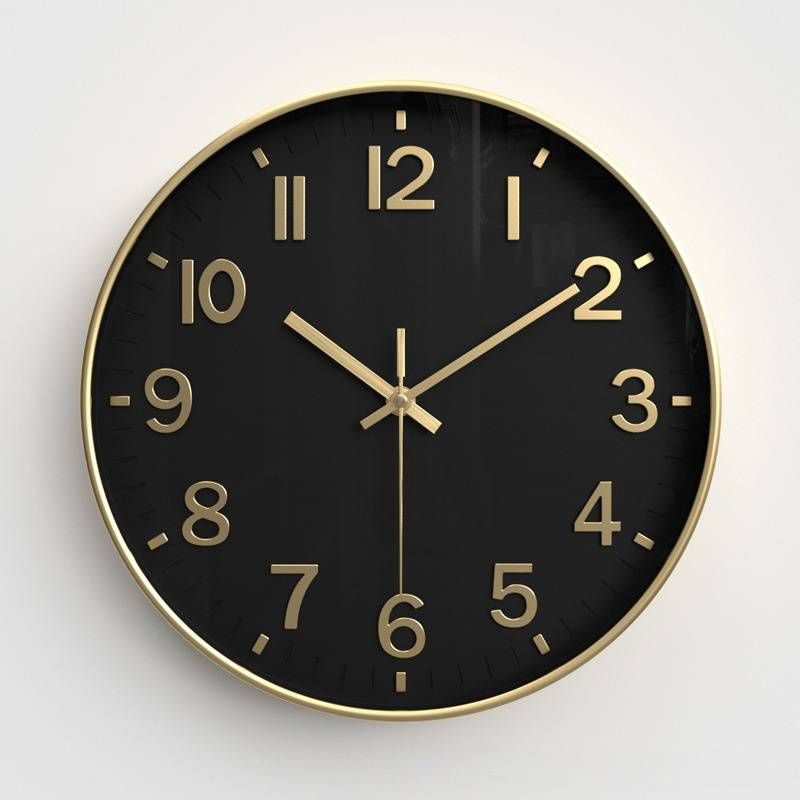 [12 Zoll 30 cm] Uhr im nordischen Stil Wohnzimmer Stille Wanduhr Einfache beliebte Wandbehang Dreidimensionale Digital_voghion.com