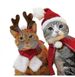 Christmas Pet Hat Cute Antlers Saliva Towel Cat Headgear Hat Birthday Dress Up Plush Rabbit Ears Bou_voghion.com