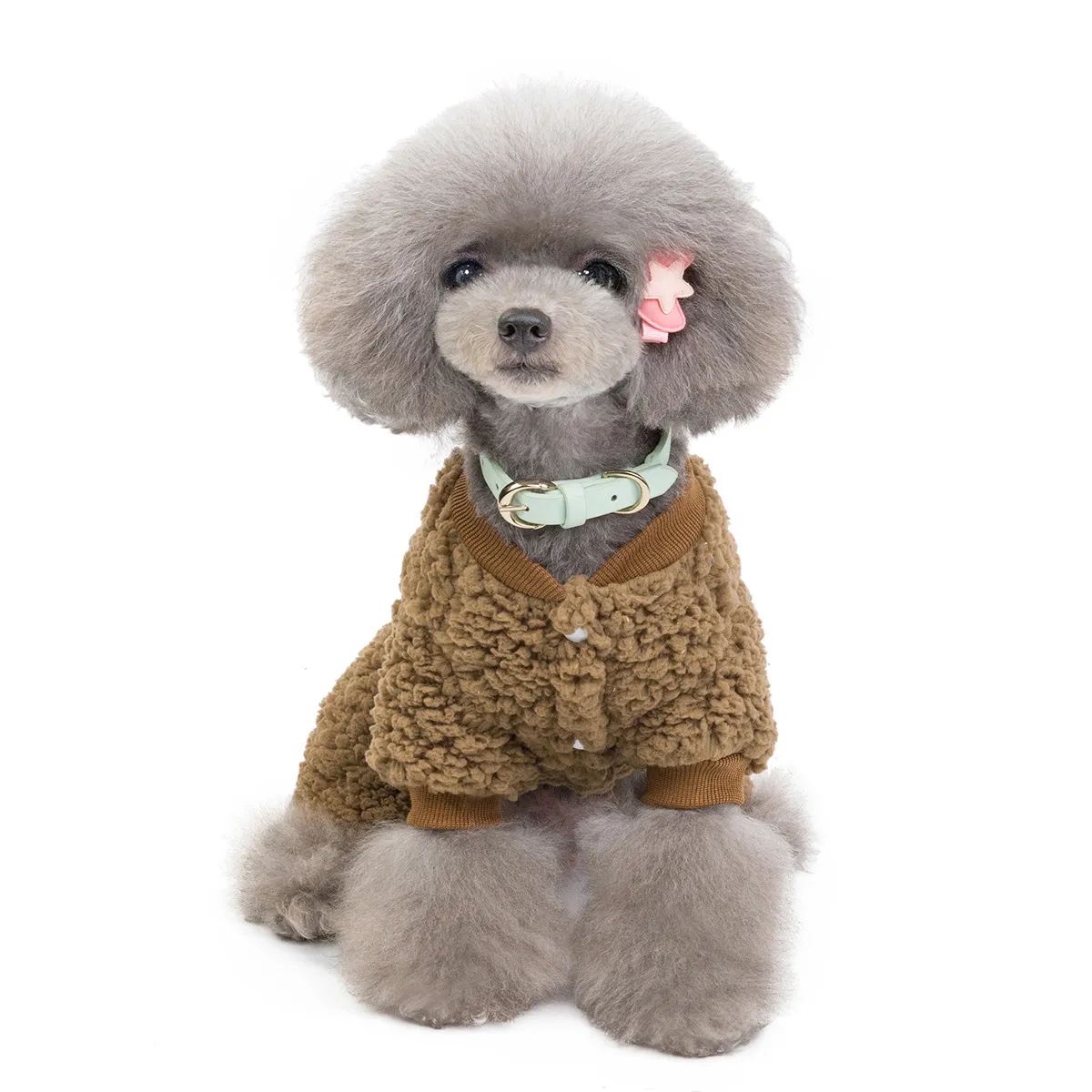 Pet Clothing Autumn/Winter New Teddy Dog Cat Bag Style 19 Thick Four Leg Velvet Clothes_voghion.com