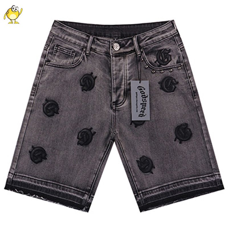 Jeans Godspeed pour hommes et femmes, style vintage, ample, décontracté, avec logo brodé, style hip-hop, bonne qualité_voghion.com