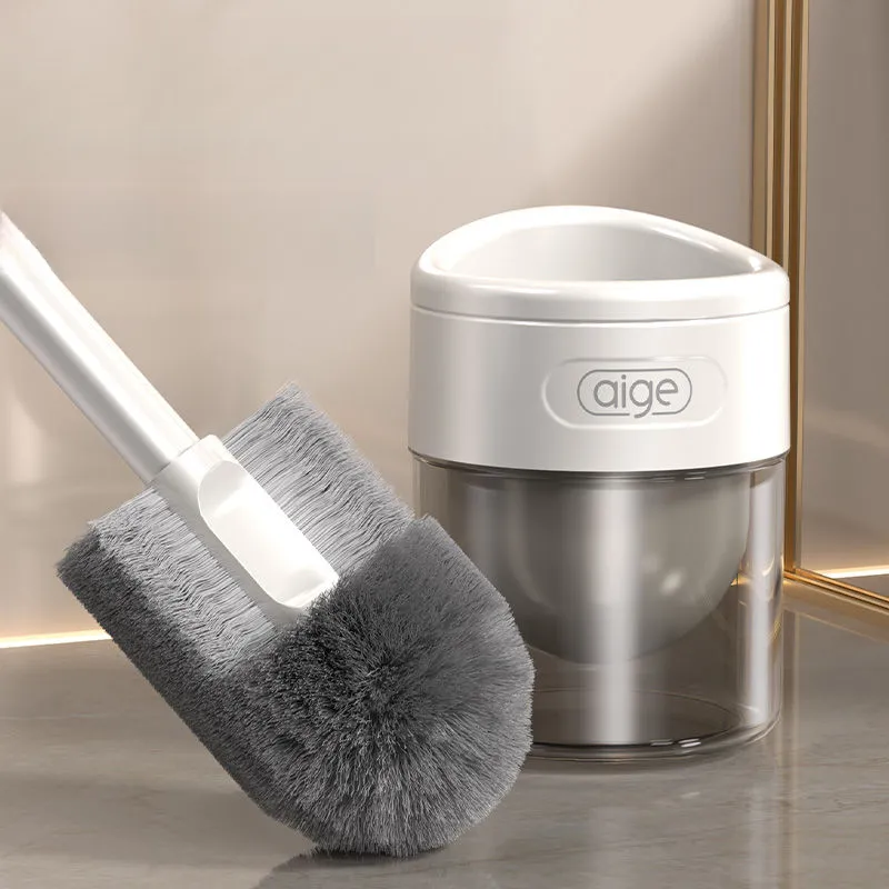 Aige Set Household No Dead Angle 2024 New Wall-Mounted Bathroom With Base Toilet Cleaning Brush_voghion.com
