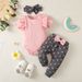 Kid's Clothing Baby Suits, Spring And Autumn Striped Long Sleeved Tights, Rompers And Printed Trousers_voghion.com
