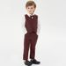 kid's clothing Boy's waistcoat dress white shirt suit pants three-piece set_voghion.com