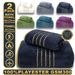 Gold-Thread & Coral Fleece Towel Set - Ultra Soft Bath & Face Towel Bundle (Includes Bath Towel & Washcloth Home & Travel Essential)_voghion.com