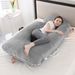 62-Inch U-Shape Pregnancy Maternity Pillow For Full Body Support – Lightweight & Medium Soft, Ergonomic Design For Enhanced Sleep & Comfort_voghion.com