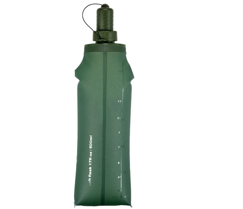 TPU Folding Soft Flask Sport Water Bottle Running Camping Hiking Water Bag Collapsible Drink Water Bottle_voghion.com