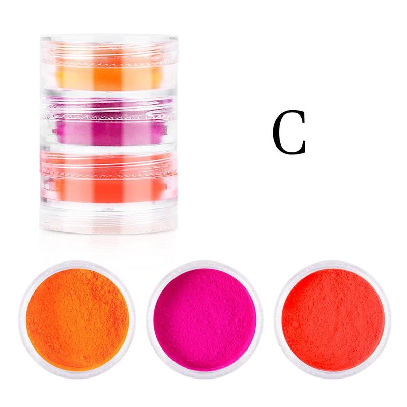 Pigment fluorescent de noapte, ultrafin, sclipici, pulbere strălucitoare, praf de unghii, strălucire în întuneric, pulbere luminoasă, vârf decor_voghion.com