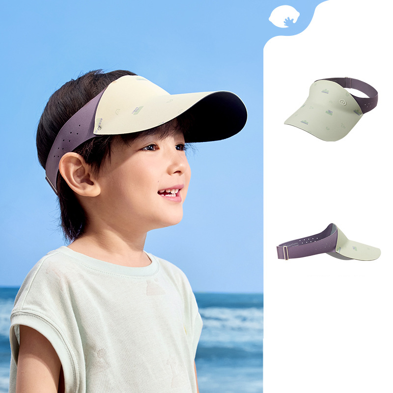 Zitrone Baby Neue Original Garn kinder Sonnenhut Baby Hohl Top Hut Baseball Kappe Sonnenschirm Große Krempe Hut Großhandel_voghion.com