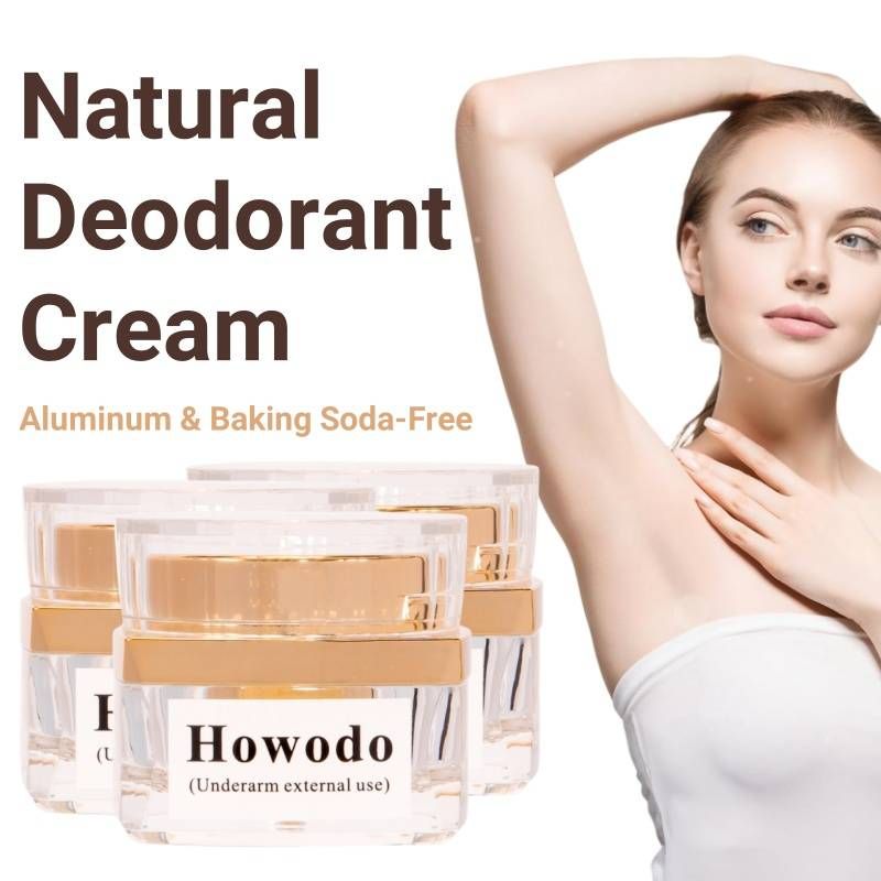 Howodo Natural Deodorant Balm 45g | Unisex, Aluminum & Baking Soda-Free | Organic Cream | Odor Neutralizer | All Skin Types_voghion.com