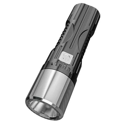 1PC Super Bright Outdoor LED Torch USB Rechargeable 3 Modes Sturdy Tactical Torches LED Chips Tactical Flashlight_voghion.com