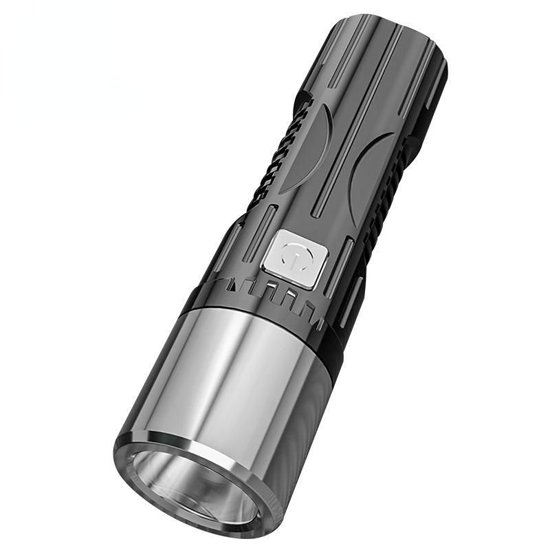1PC Super Bright Outdoor LED Torch  USB Rechargeable 3 Modes Sturdy Tactical Torches LED Chips  Tactical Flashlight_voghion.com