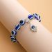 Schmuck Blaues Perlen-Fatima-Hand-Mode-Armband mit bösem Blick, handgefertigt_voghion.com