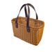 Cesta de compras feita à mão PhoenixCraft - Sacola de compras ecológica em estilo rattan com alças de couro_voghion.com