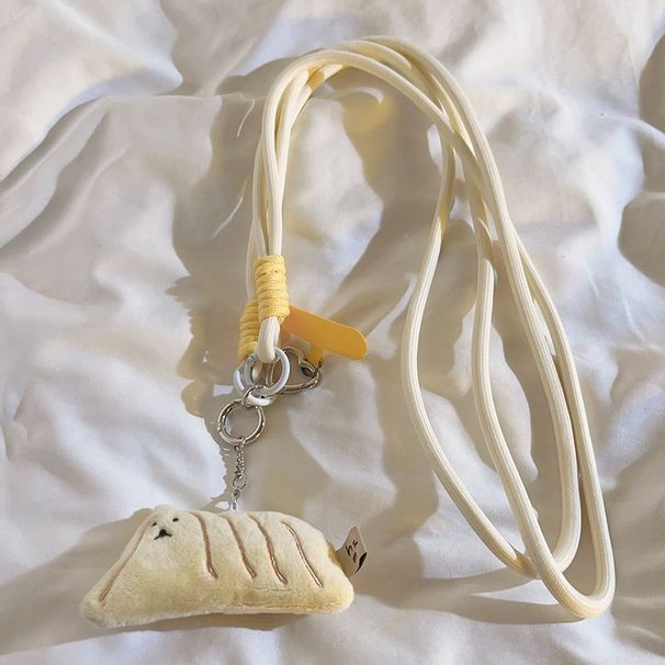 【 Collection 5424 personnes 】 Étui de téléphone en forme de lapin tueur rose rotatif de dessin animé, corde de cou, tissage croisé diagonal vers l'extérieur_voghion.com