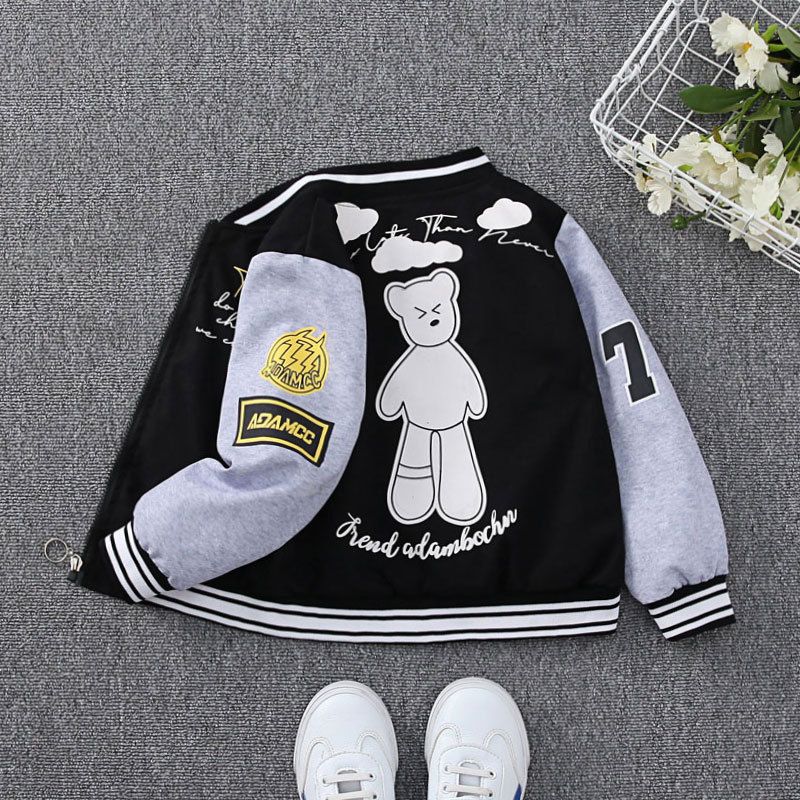 2024SpringAutumnBabyBoysJacketFashionCartoonBearPatternKidsWindbreakerCoatsForChildrenOuterwearClothing212Year_voghion.com