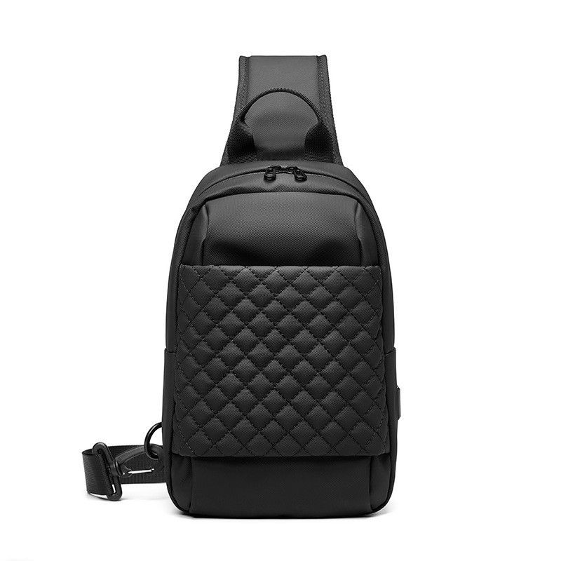 Borsa a tracolla impermeabile da uomo, nuova, con tracolla singola, casual e frontale_voghion.com