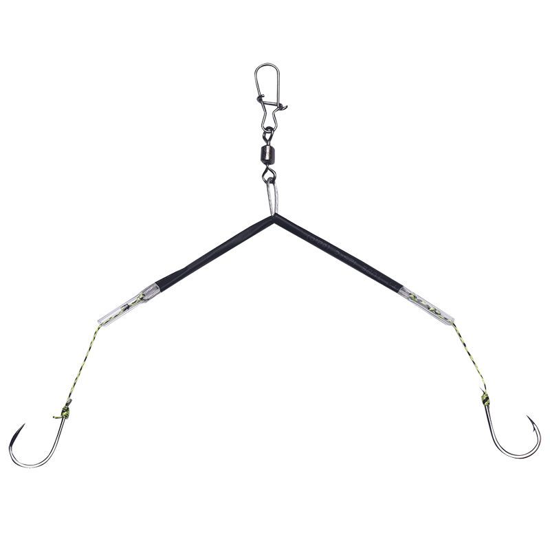 Anti-Tangle Subline Double Finished Forked Rig Hook Wild Bottom Fishing Grass Carp Bluefish Catfish Big Fish_voghion.com