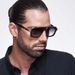 retro square frame sunglasses for men, high end steam punk style sunglasses for men, ins style_voghion.com