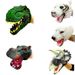 Pvc Animal Soft Head Toy Funny Dinosaur Hand Puppet Kids Xmas Gift_voghion.com