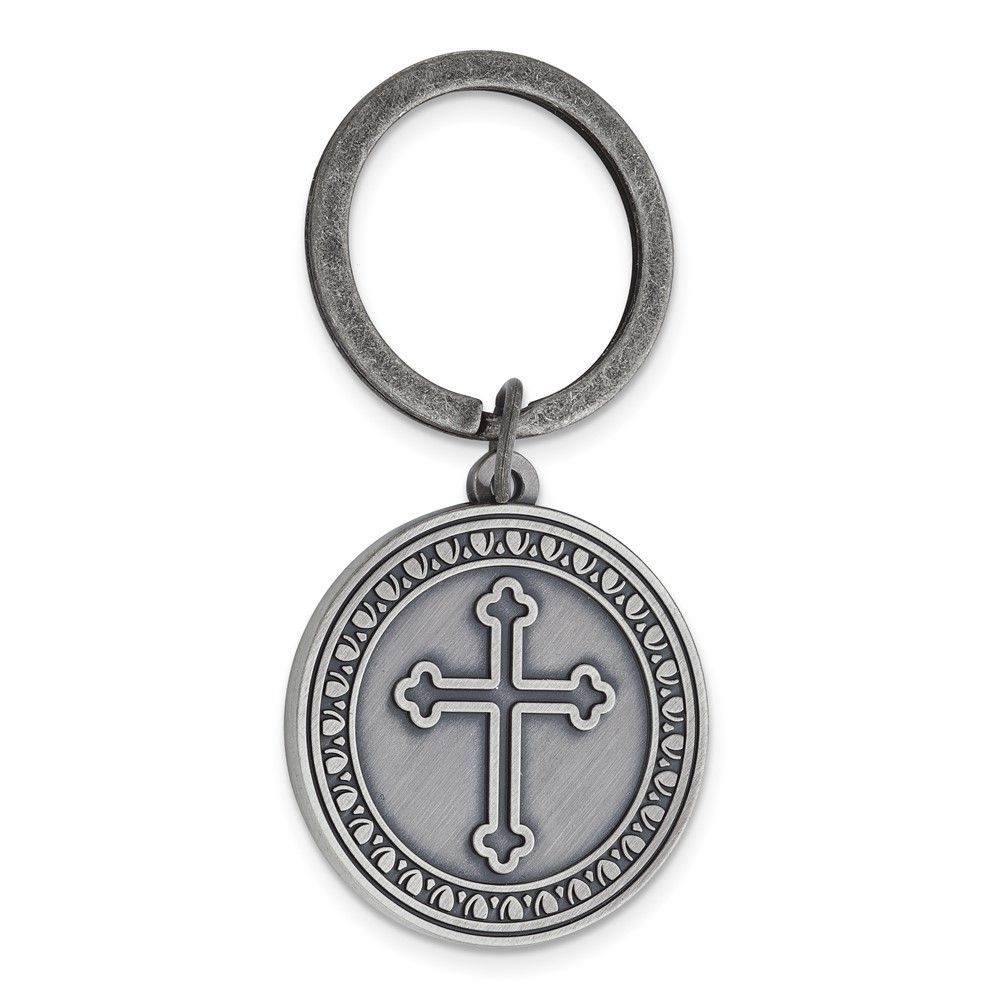Pewter Finish MAN OF GOD Verse Key Ring_voghion.com
