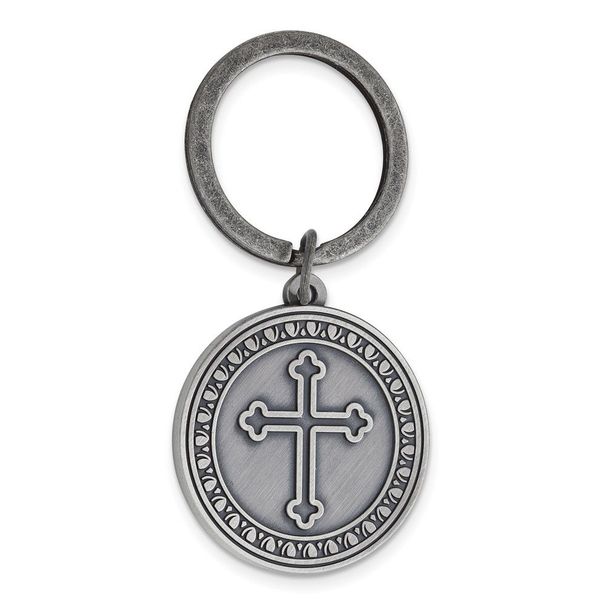 Pewter Finish MAN OF GOD Verse Key Ring_voghion.com