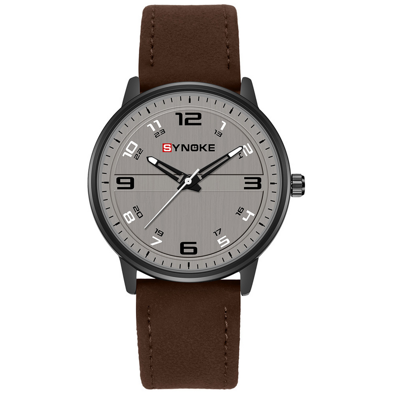 Sportief retro heren quartz horloge, modieus en eenvoudig design, riem quartz horloge, studentenhorloge_voghion.com