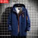 Men's Clothing Spring and autumn trend quality men's clothing printed reflective strip windbreaker fat men plus fat large size loose hooded jacket_voghion.com