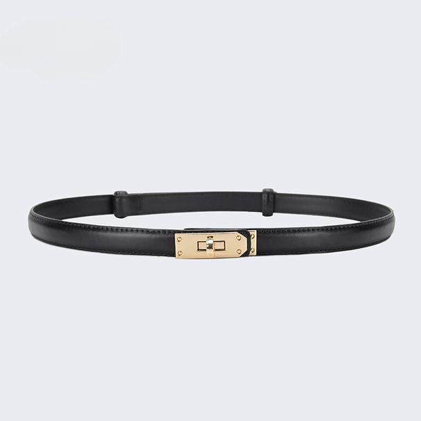 Modischer, vielseitiger Damen-Gürtel, dünner Premium-Gürtel, für Röcke, lässige Hosen, Taillengürtel mit Schloss_voghion.com