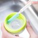 Kitchen small cleaning brush kettle water Cup gap brush long handle plastic sink no dead angle cleaning tools three-piece set_voghion.com