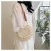 Borse e portafogli rotondi in paglia intrecciata, a tracolla, per donna, vintage, estive, da spiaggia, da donna, 250210_voghion.com