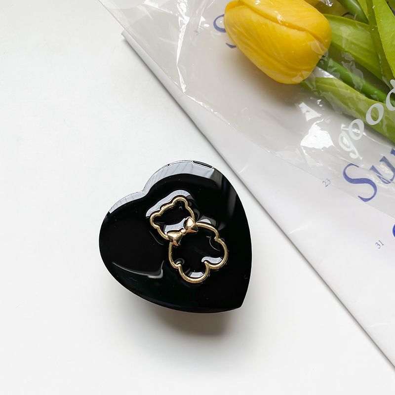 Electroplated Little Bear Laser Colorful Love Adhesive Scalable Air Cushion Bag Bracket Instagram Small And Popular_voghion.com