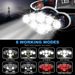 USB charging 8LED light T6 headlights Outdoor multi-function camping night fishing Waterproof COB headlight_voghion.com