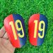 Shin Guard Red And Blue Straight Spelling Number 19 Extra Small Football Shin Pads Mini Mini Shin Pads Training Supplies_voghion.com
